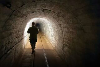 Uno de los túneles del Ostwall nazi