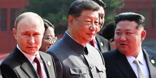 Xi Jinping, Vladimir Putin y Kim Jong-un