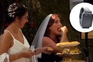 ‘Pam’ celebra su boda comiendo una tarta de tortilla en pleno escándalo por las pulseras antimaltrato