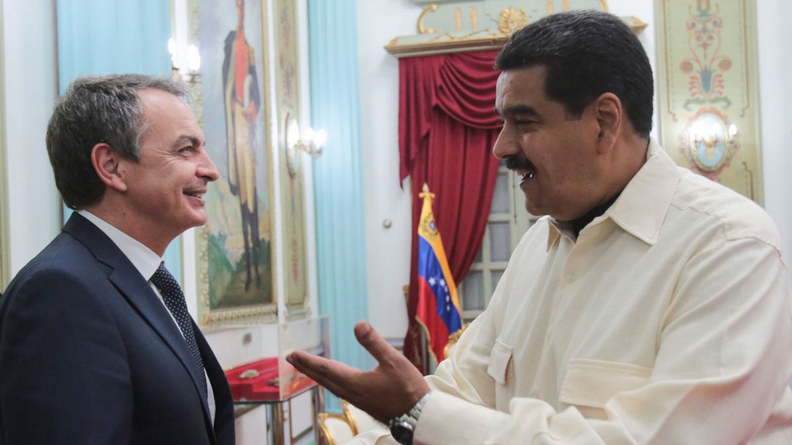 Zapatero y Maduro.