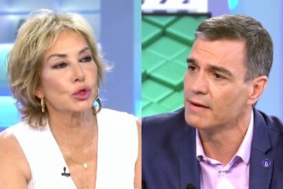 Ana Rosa Quintana y Pedro Sánchez.