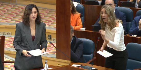 Isabel Díaz Ayuso y Mar Espinar.