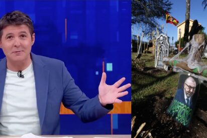 Jesús Cintora y el jardín que tanta alergia produce en TVE.