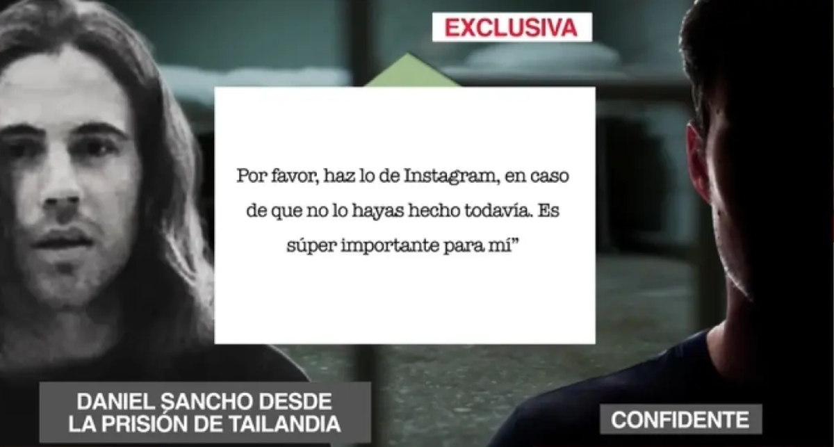 Daniel Sancho resucita en Redes Sociales con un enigmático video budista desde la prisión tailandesa