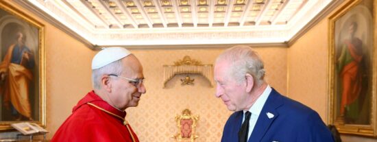 El Papa León XIV y el Rey Carlos III