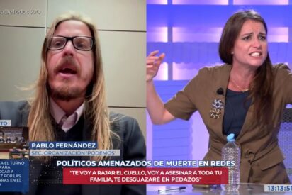Pablo Fernández y Andrea Levy.
