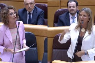 María Jesús Montero y Alicia García.