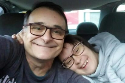 José Javier Vicent Fas, junto a su hija también fallecida en la Dana