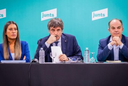 La dirección de Junts, con Puigdemont (1)