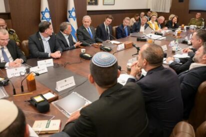 Netanyahu con el Gobierno de Israel