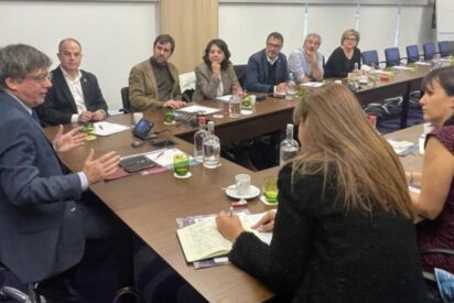 Puigdemont y la cúpula de Junts (1)