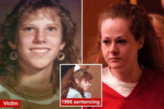 Slemmer, la víctima, y Christa Pike, ahora cuando fue sentenciada a muerte