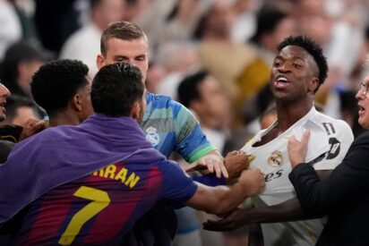 Tangana en el clásico Real Madrid vs Barça
