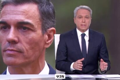 Pedro Sánchez y Vicente Vallés.