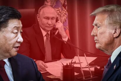 Xi Jinping, Vladimir Putin y Donald Trump