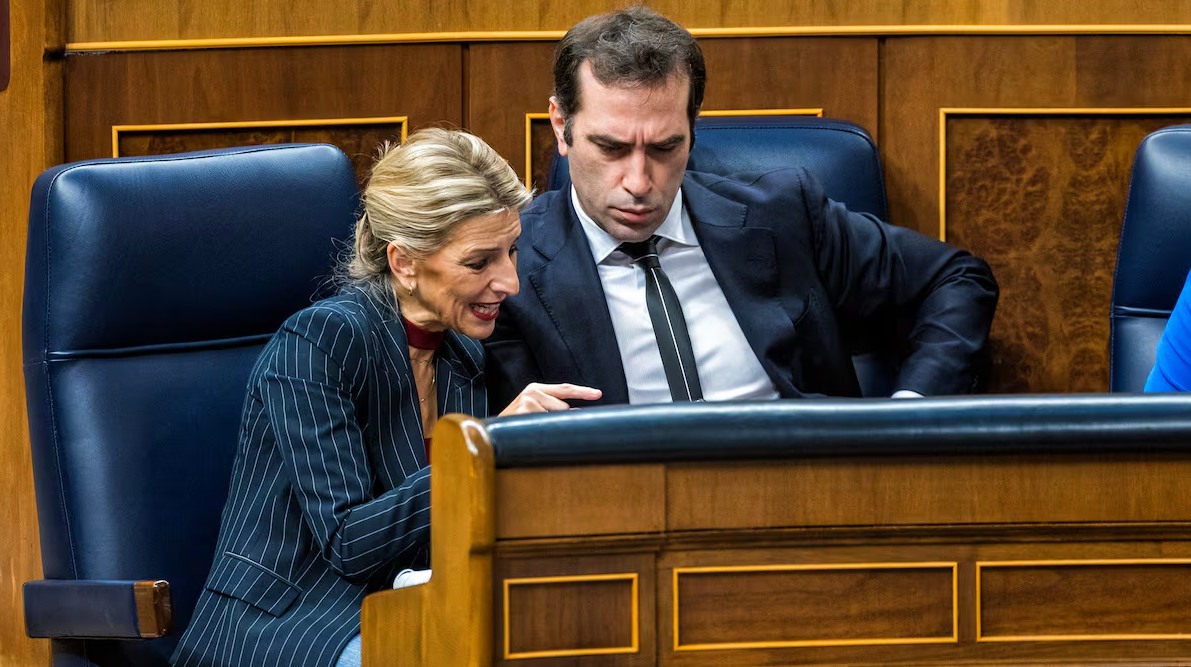 Yolanda Díaz y Carlos Cuerpo.