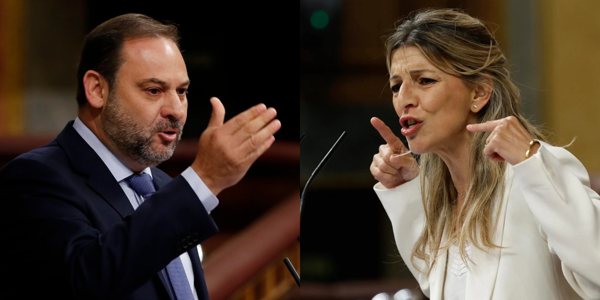 José Luis Ábalos y Yolanda Díaz.