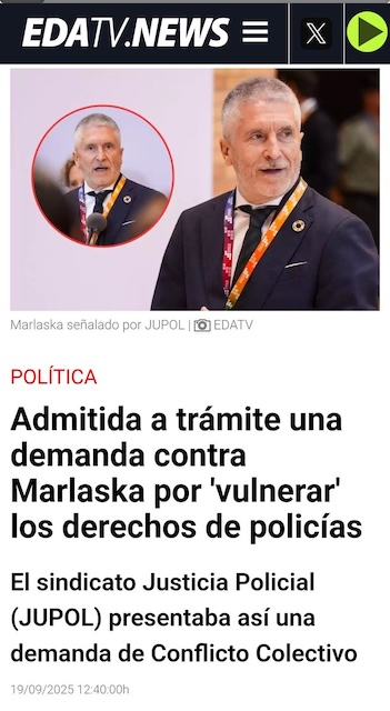 La retirada de la demanda contra Marlaska: una indignación generalizada entre los policías.