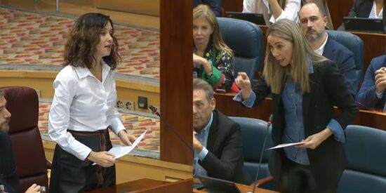 Isabel D&iacute;az Ayuso y Mar Espinar.