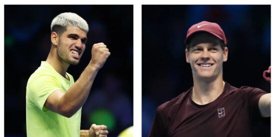 Sinner reina otra vez en Turín: Alcaraz cae con honor