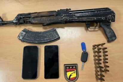 Armas del narco decomisadas por la Policía Nacional