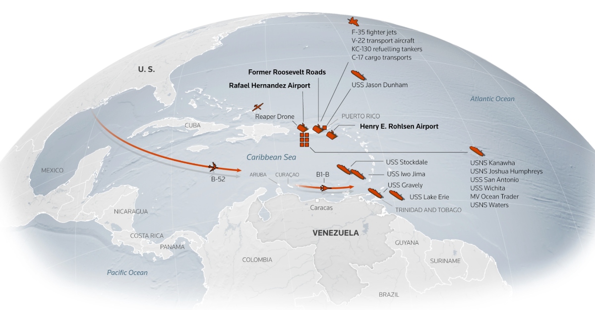 EEUU despliega fuerzas frente a la Venezuela chavista
