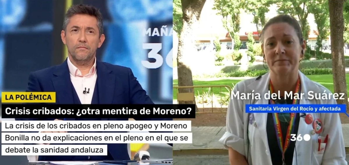 El sanchista Ruiz y su 'cocinera' m&eacute;dica en TVE