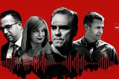 Ignacio Stampa, Leire Díez, Javier Pérez Dolset y Pedro Sánchez