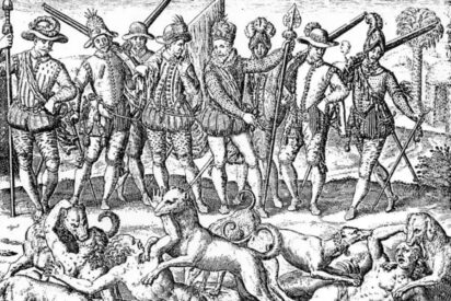 Los perros de los conquistadores españoles