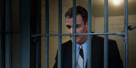 Meme de Sánchez en prisión, tras los barrotes