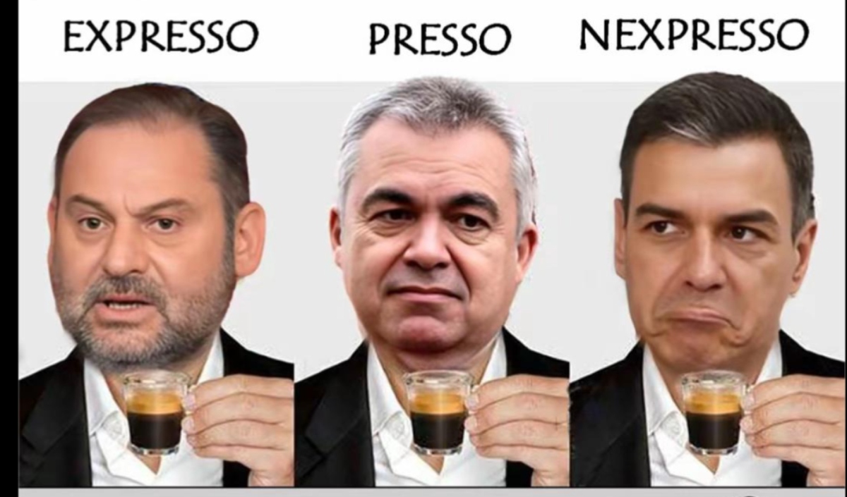 Meme sobre Ábalos, Cerdán y el futuro penal de Sánchez