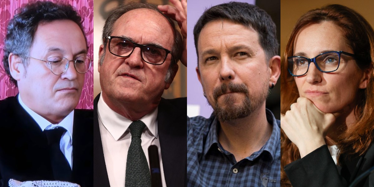 Álvaro García Ortiz, Ángel Gabilondo, Pablo Iglesias y Mónica García.