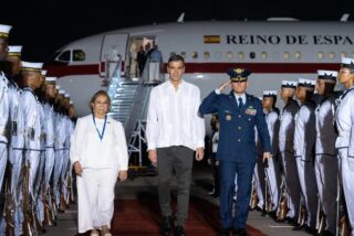 Pedro Sánchez en guayabera