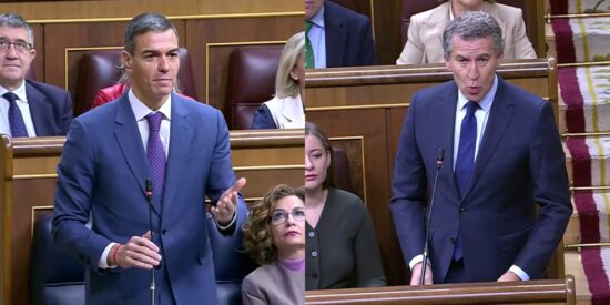 Pedro S&aacute;nchez y Alberto N&uacute;&ntilde;ez Feij&oacute;o.