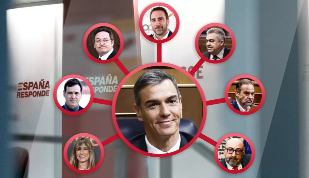 Sánchez en medio de la tentacular corrupción del PSOE