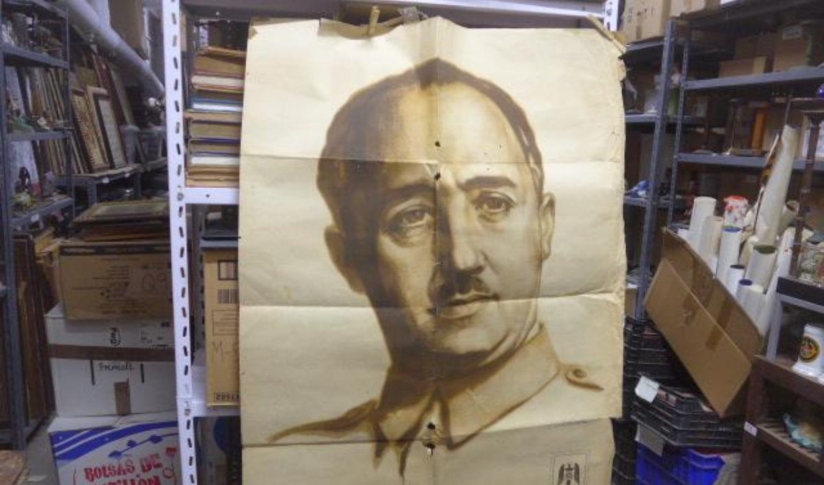 Un viejo cartel de Francisco Franco