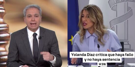 Vicente Vallés rebate a Yolanda Díaz su ataque desaforado contra el Supremo por inhabilitar al fiscal general del Estado