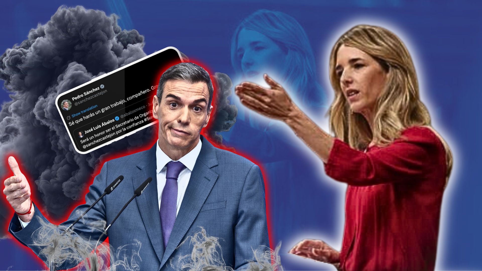 Cayetana hunde a Sánchez a cuenta de Ábalos rescatando sus palabras de 2017