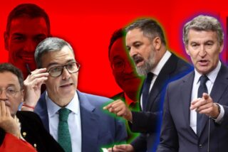 Álvaro García Ortiz, Pedro Sánchez, Santiago Abascal, Alberto Núñez Feijóo