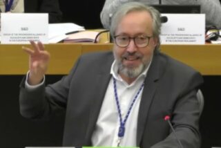 Girauta en el Parlamento Europeo. 