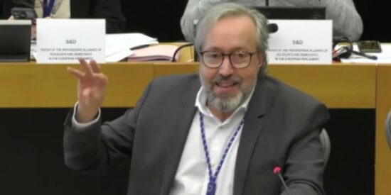 Girauta en el Parlamento Europeo. 