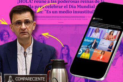 Lluvia de zascas contra el presidente de TVE por sus chillidos contra &iexcl;Hola! por no sacar a las palmeras de S&aacute;nchez