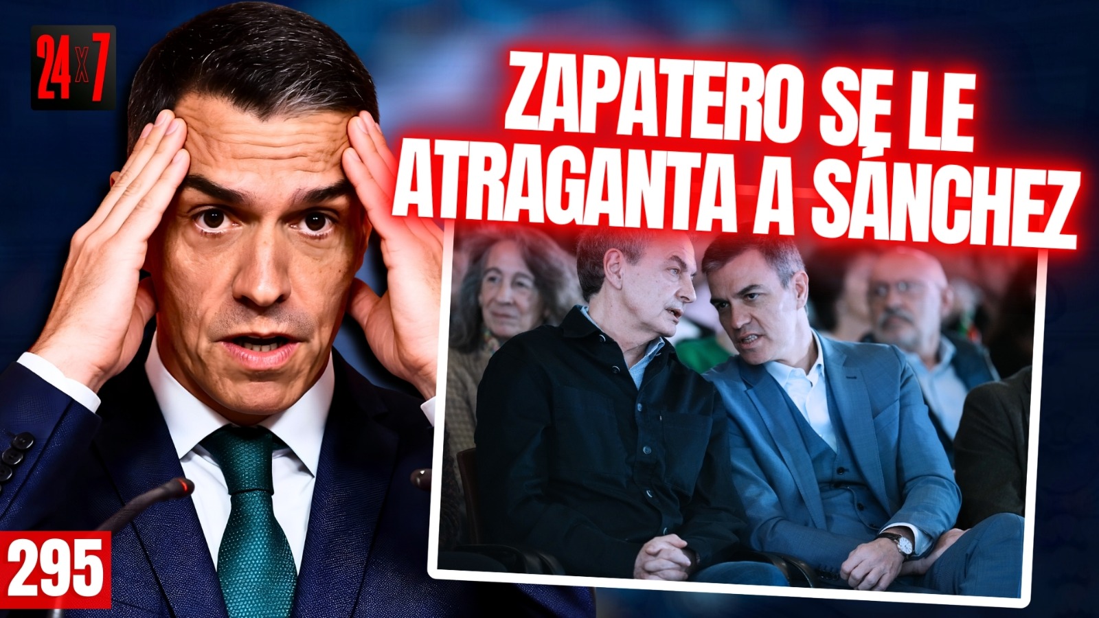 Zapatero se le atraganta a Sánchez, incapaz de poner las manos en el ...