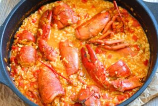 Arroz caldoso con bogavante