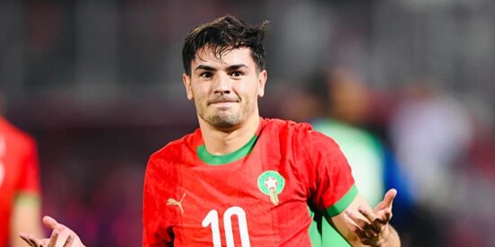 Brahim con la camiseta de la Selecci&oacute;n de Marruecos