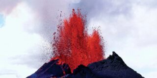 El volcán Kilauea en erupción