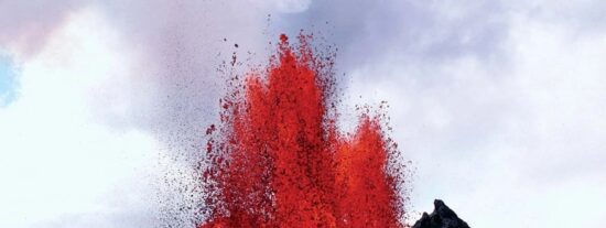 El volcán Kilauea en erupción