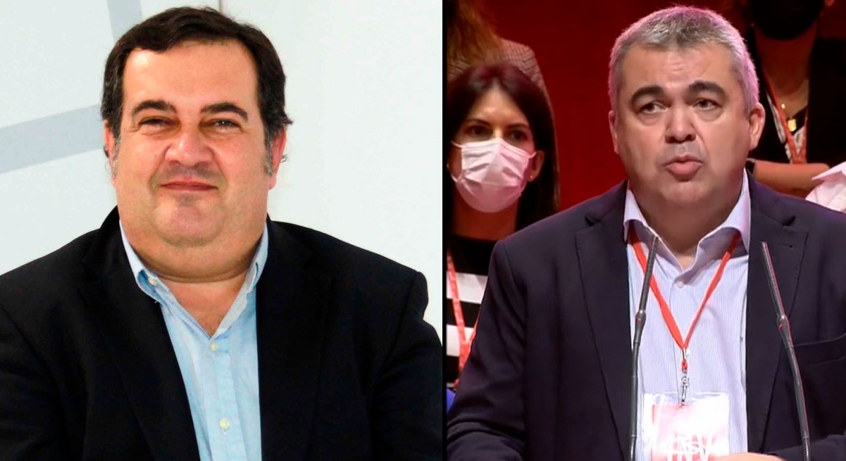 Ernesto Gasco, presidente del Hipódromo, con Cerdán.