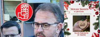 Gallardo, Antonio Rodríguez y el mercadillo navideño del PSOE con la palabra 'Alá'