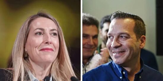 María Guardiola (PP) y Óscar Fernández (VOX)